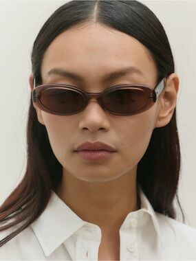 DMY BY DMY VALENTINA TRANSPARENT BROWN SUNGLASSES